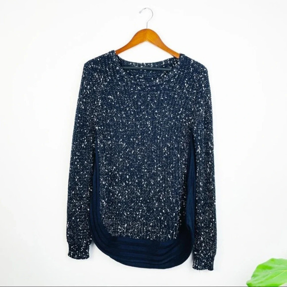 FOREVER 21 Blue Heathered‎ Chunky Sweater M - Picture 1 of 7